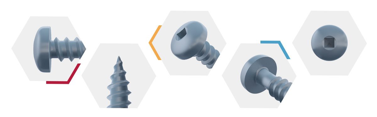 Pan Head Square Drive Sheet Metal Screws-ASME B 18.6.5M-detail