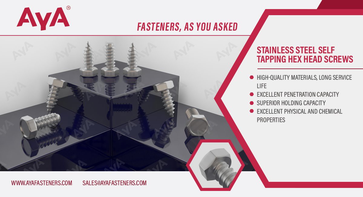 Stainless Steel Self Tapping Hex Head Screws-ISO 1479-advanatage
